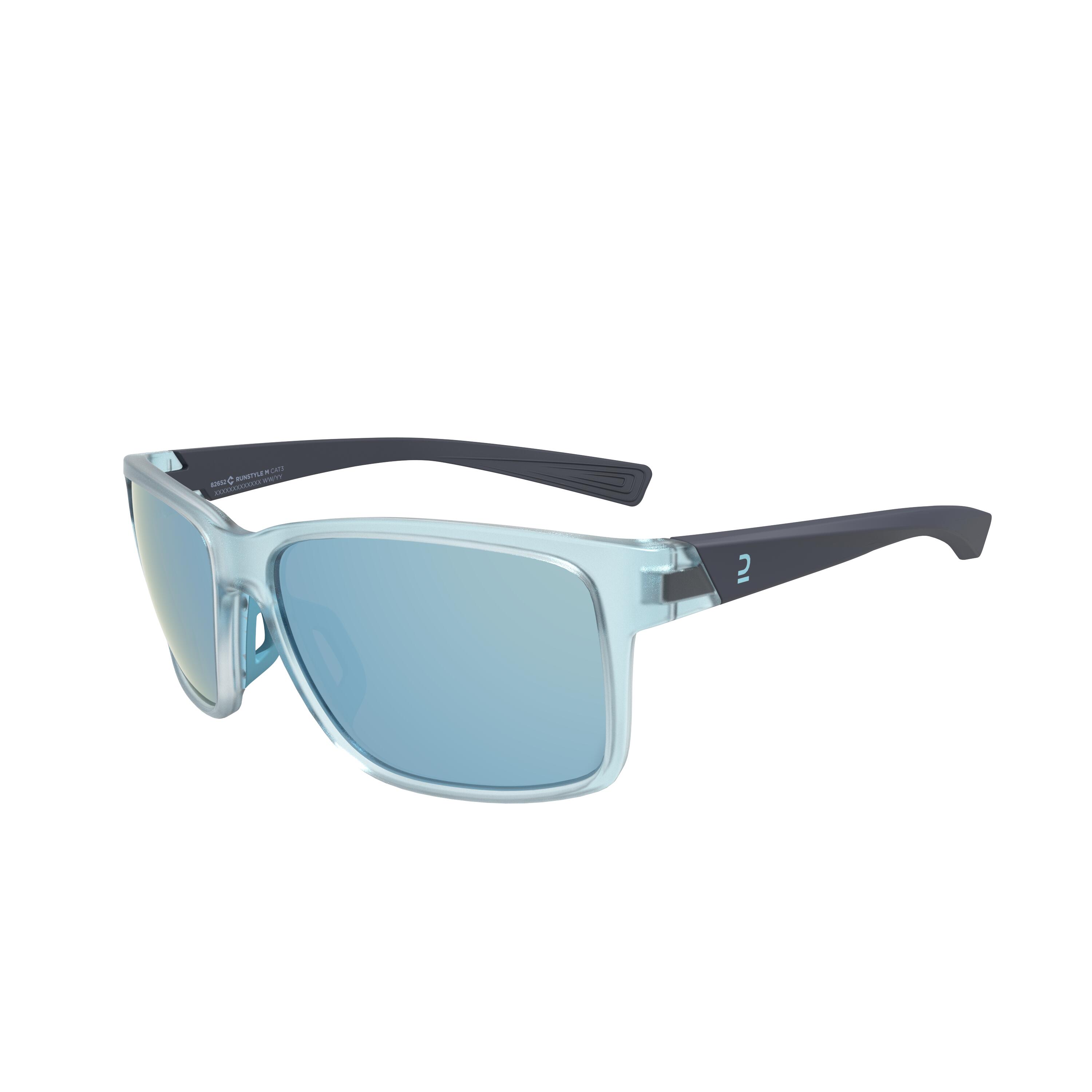 KALENJI Runstyle 2 Adult Running Glasses Category 3 - Translucent blue