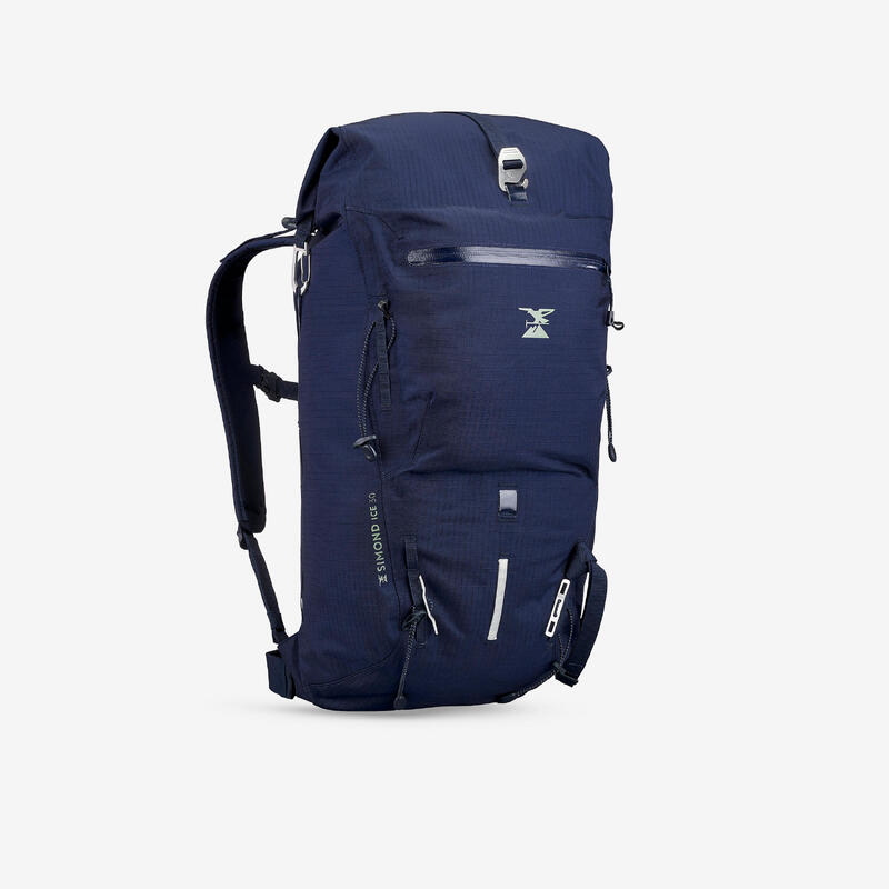 Sac à dos d'alpinisme imperméable 30 LITRES - ICE 30 BLEU