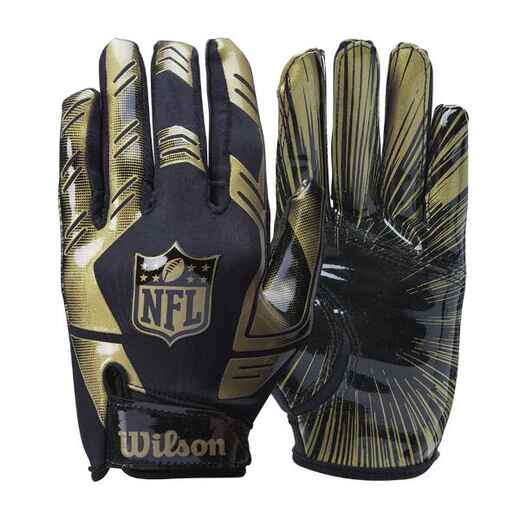 
      Rukavice za američki nogomet NFL Stretch Fit zlatno-crne
  