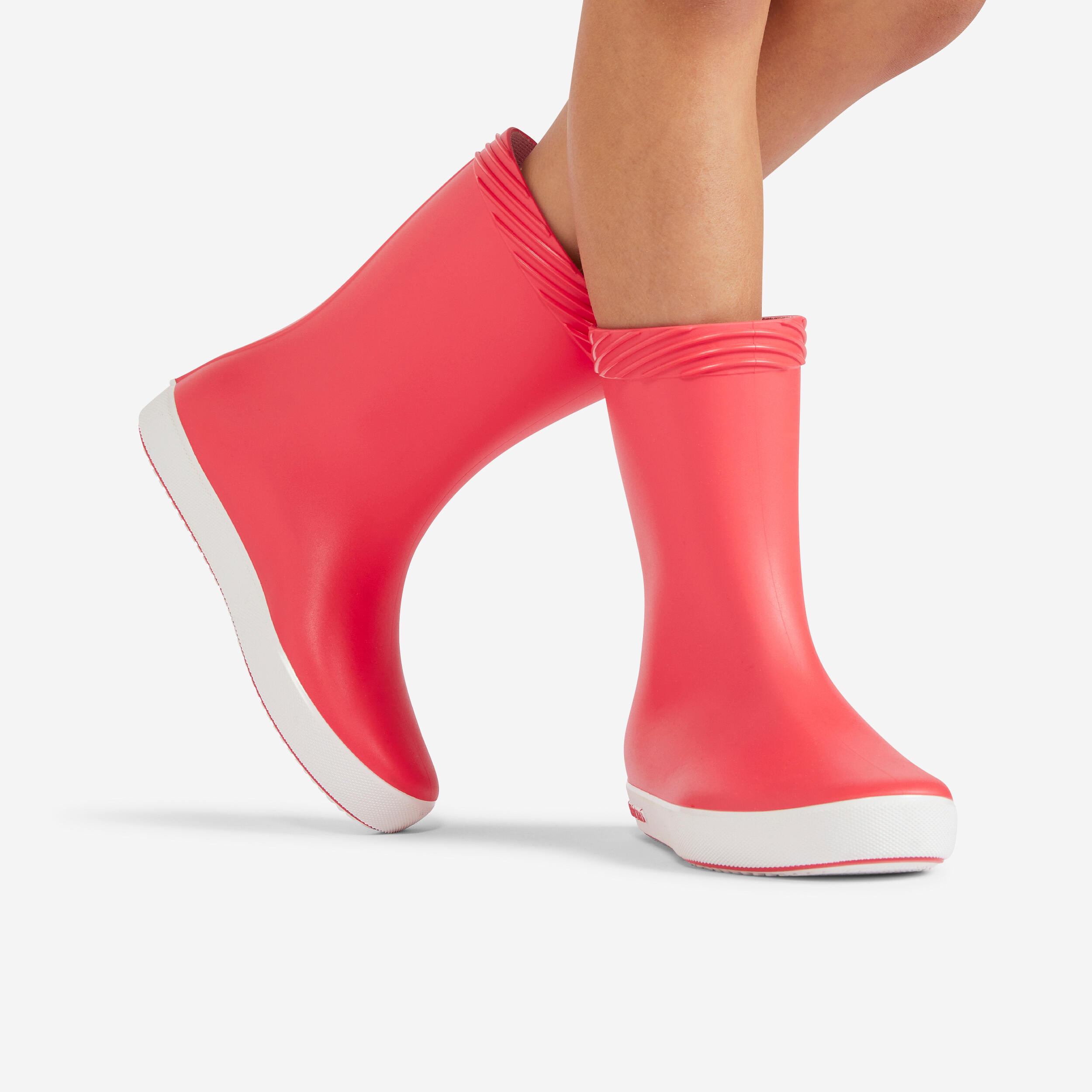 Botas pantaneras de barco para ni os Tribord B100 rosa Decathlon