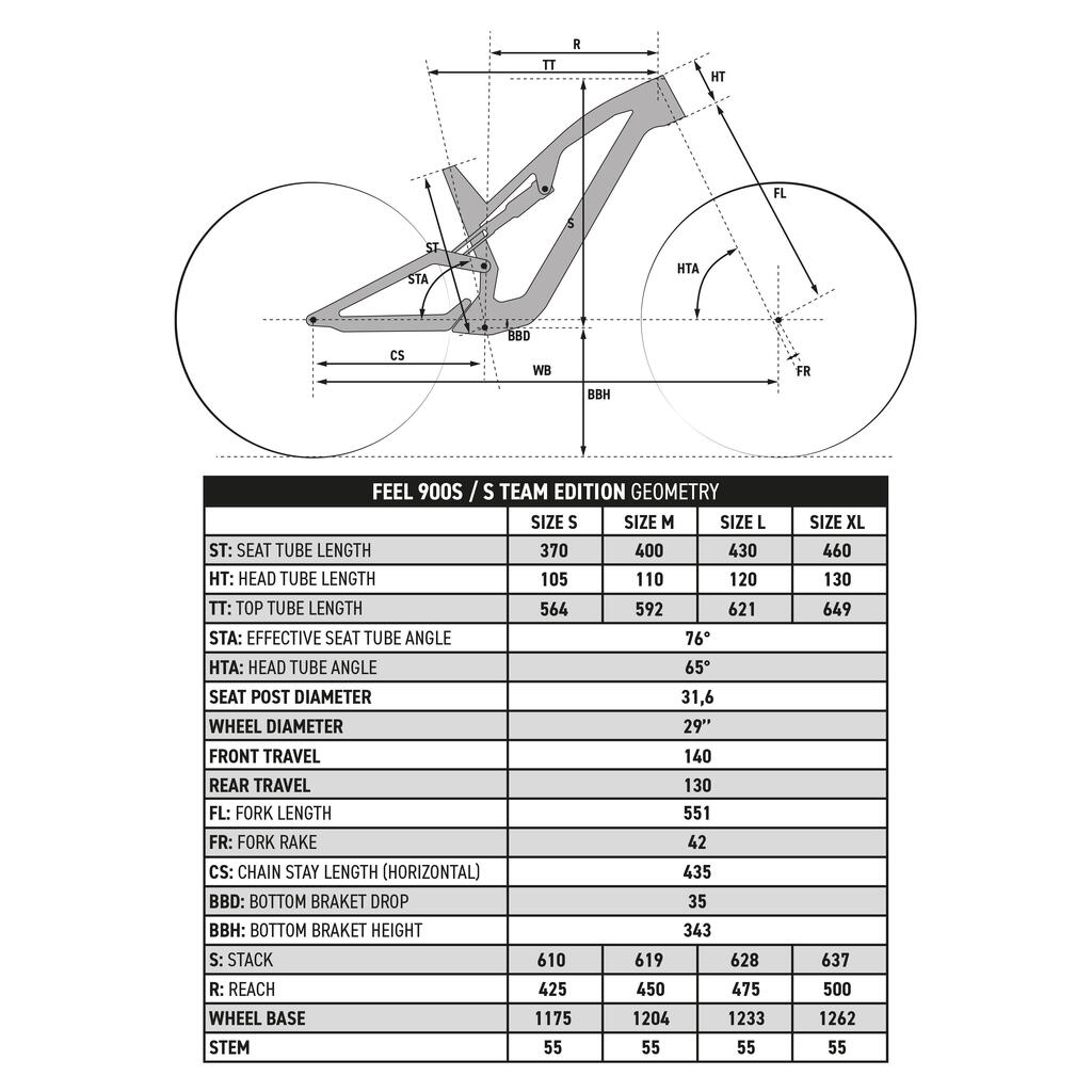 Brdski bicikl All Mountain Bike Feel 900 S karbonski okvir