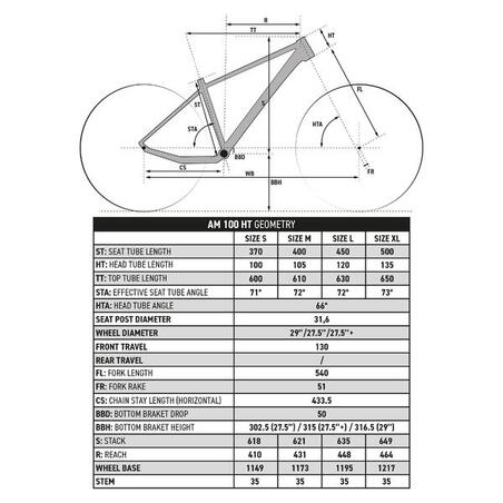 Велосипед горный All Mountain AM 100 Hardtail