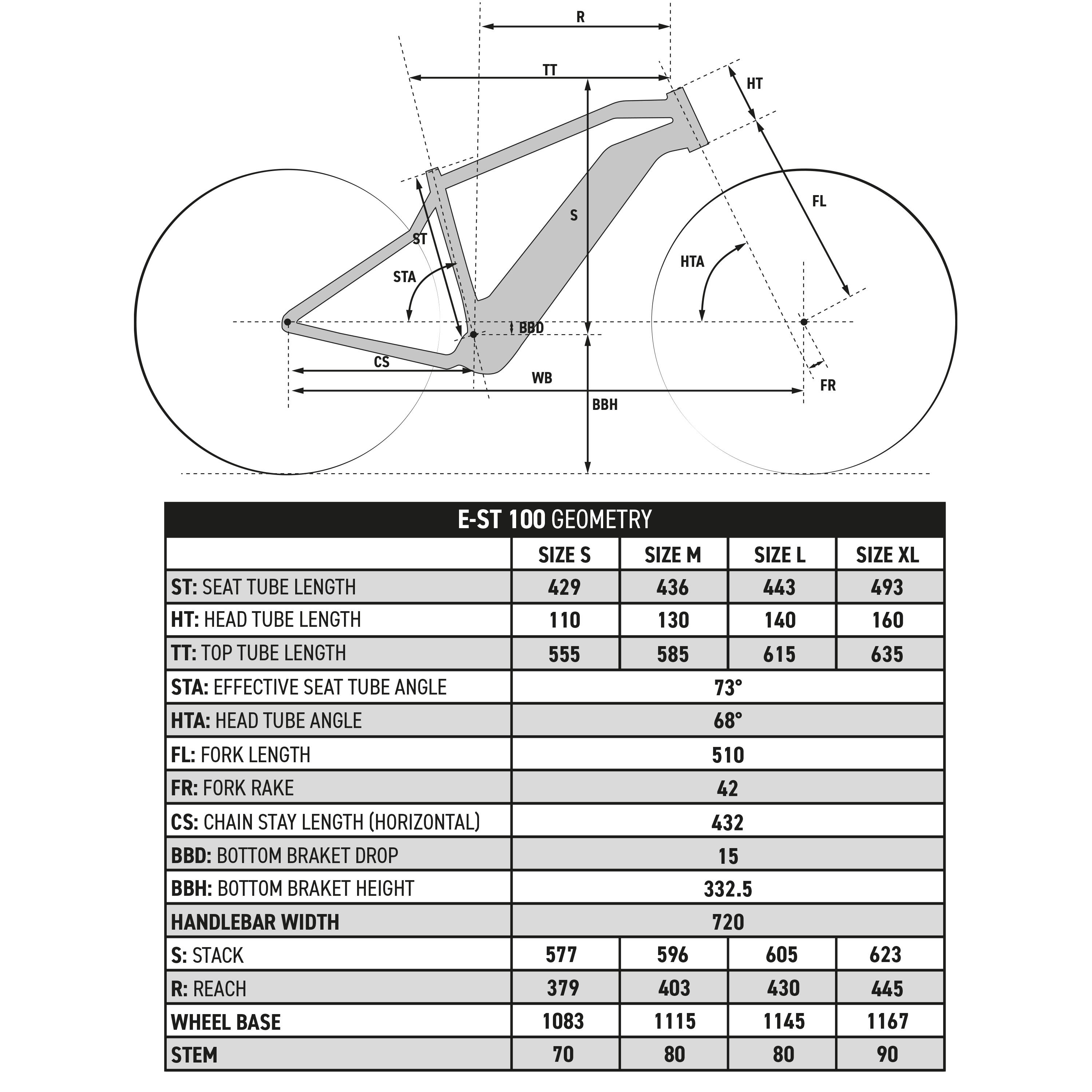 mountain bike elettrica semirigida da 27,5" - e-st 100 bianco blu