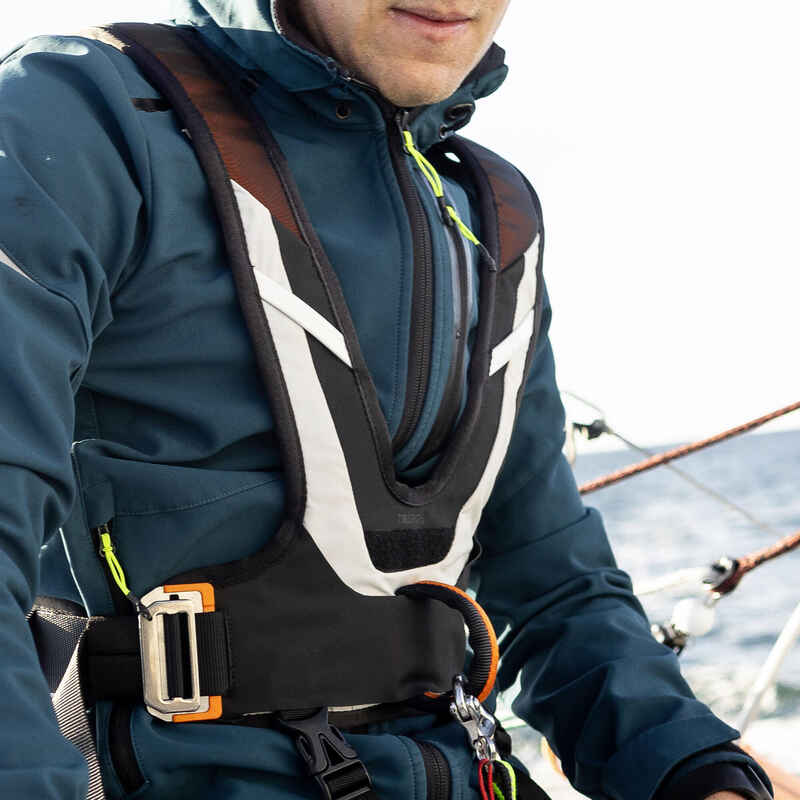 Sailing Deck Harness black and grey Decathlon