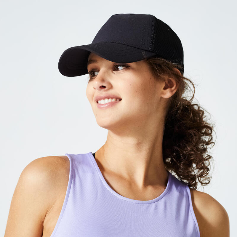 Casquette respirante Fitness Domyos Noire