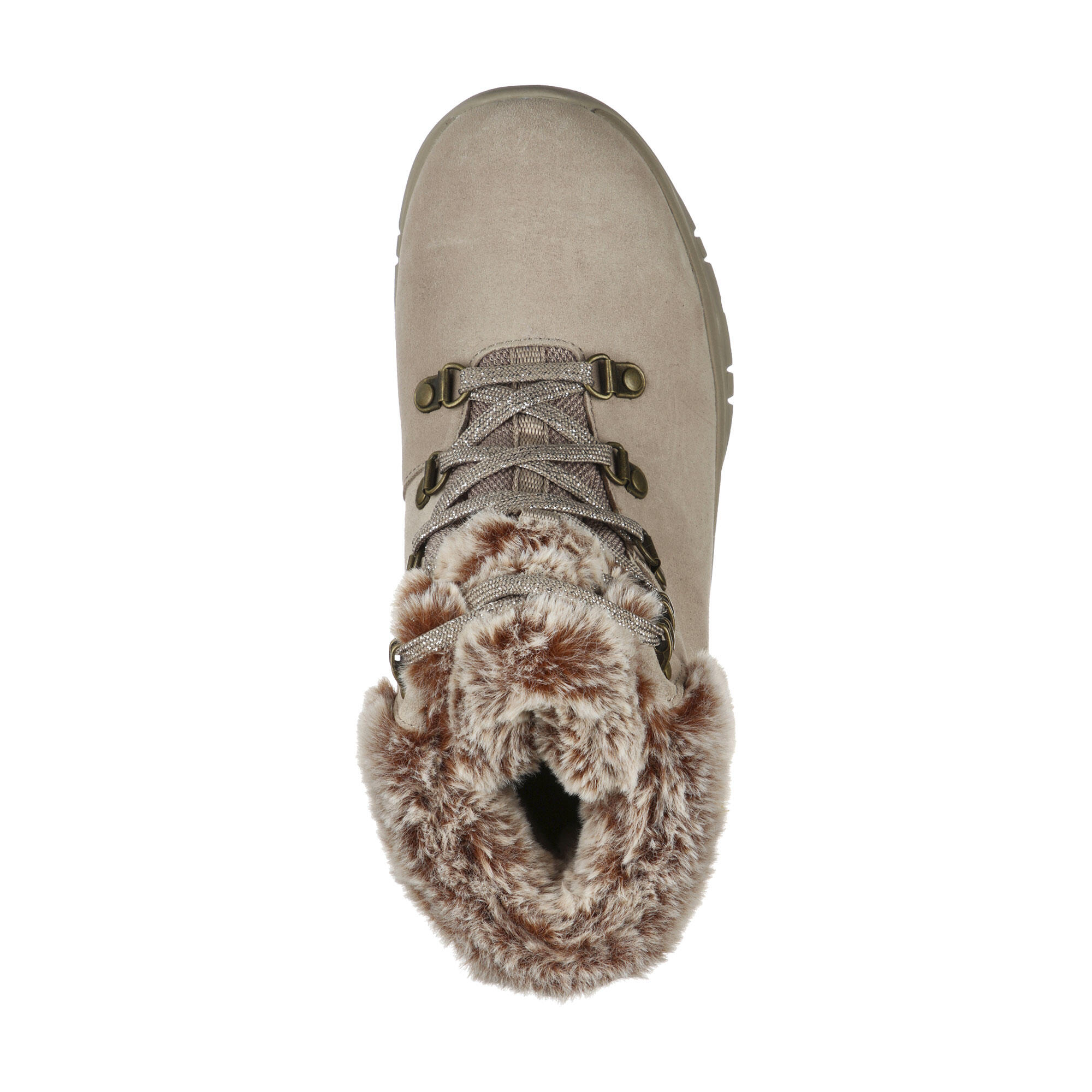 Winterschuhe Damen warm wasserdicht - Trego Skechers beige 5/5