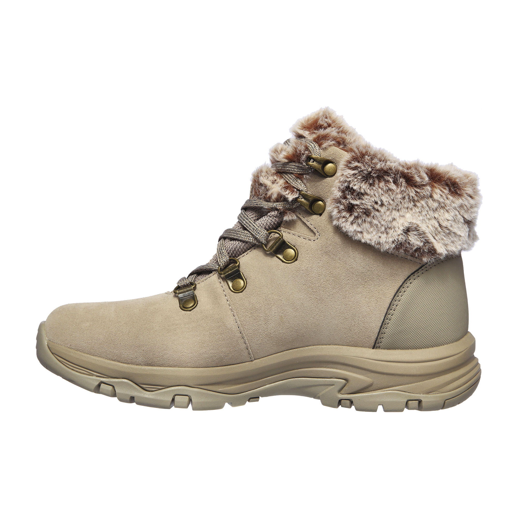 Winterschuhe Damen warm wasserdicht - Trego Skechers beige 3/5