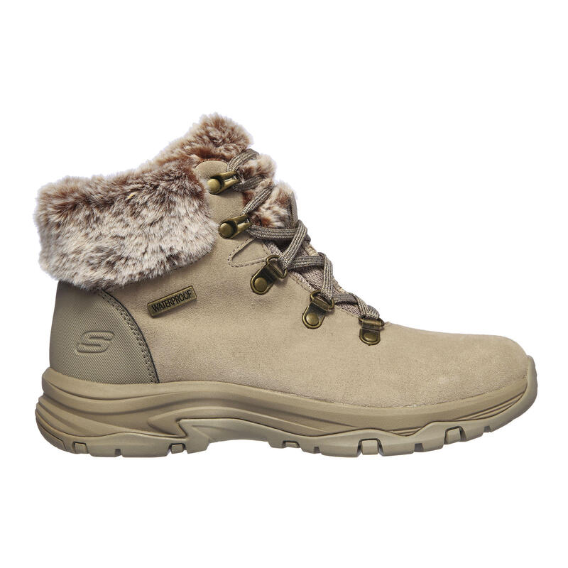 CHAUSSURES DE NEIGE CHAUDES IMPERMÉABLES FEMME - TREGO SKECHERS BEIGE