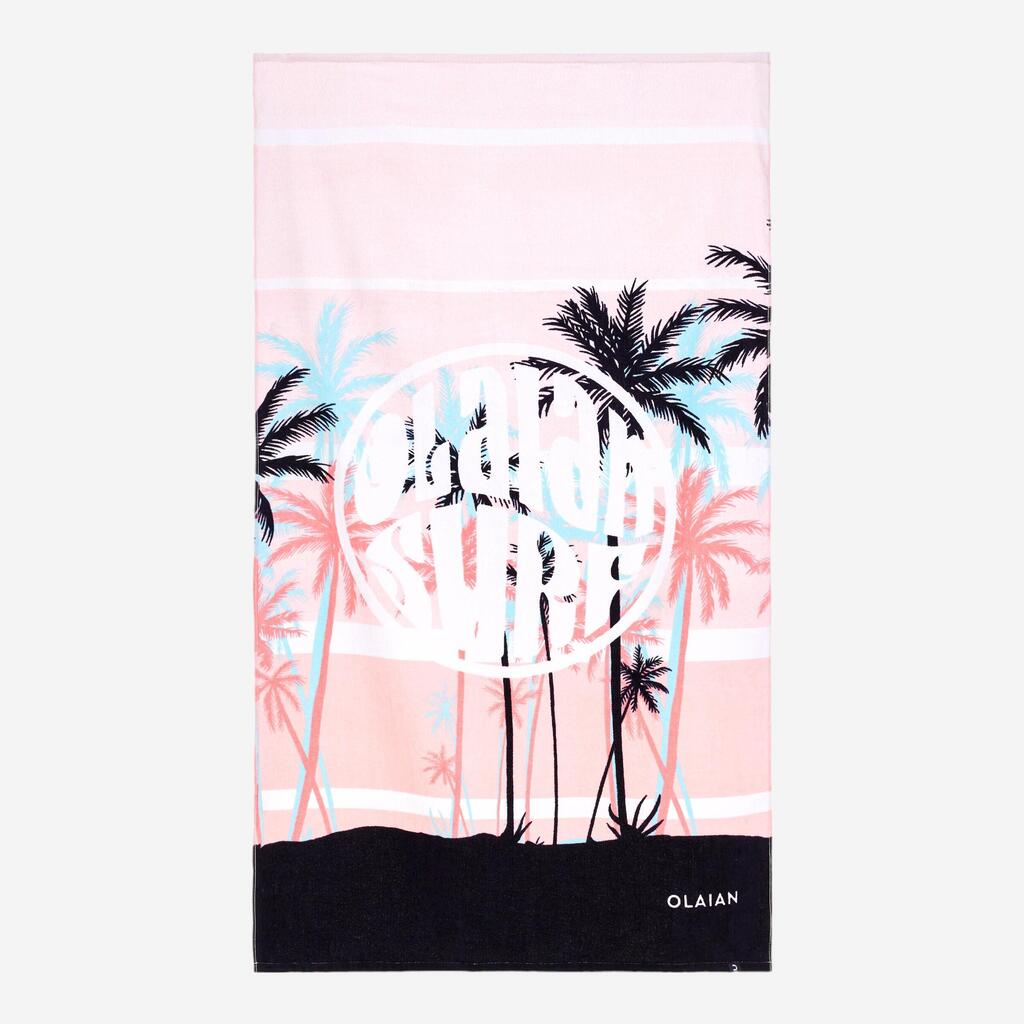 Strandhandtuch 145 × 85 cm - Tropic rosa