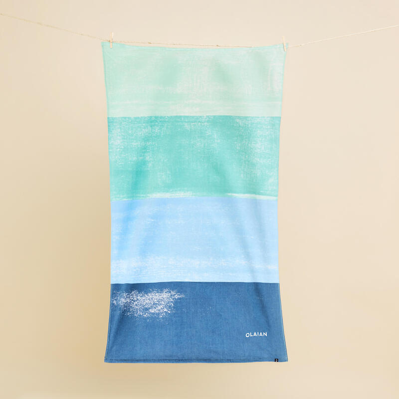 Strandhandtuch 145 × 85 cm - Aqua blau