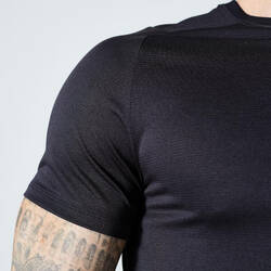 Men's Breathable Regular Fitness Crew Neck T-Shirt - Black