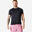 T-shirt de fitness respirant regular col rond homme - noir