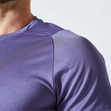 Men's Fitness Breathable Regular-Fit Crew Neck T-Shirt - Mauve