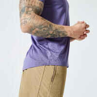 Men's Regular Crew Neck Breathable Fitness T-Shirt - Mauve