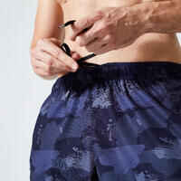 Fitness Shorts with Zip Pockets - Navy Blue