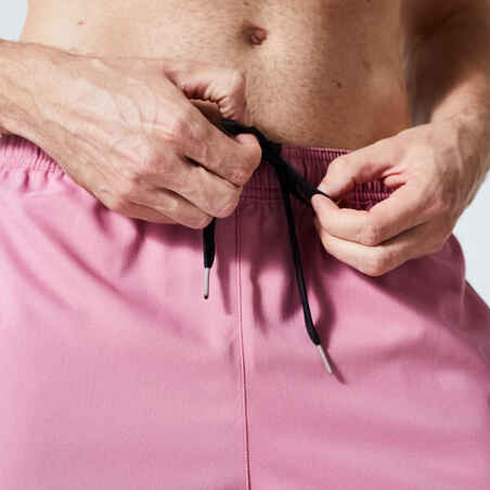 Men's Zip Pocket Breathable Essential Fitness Shorts - Pink