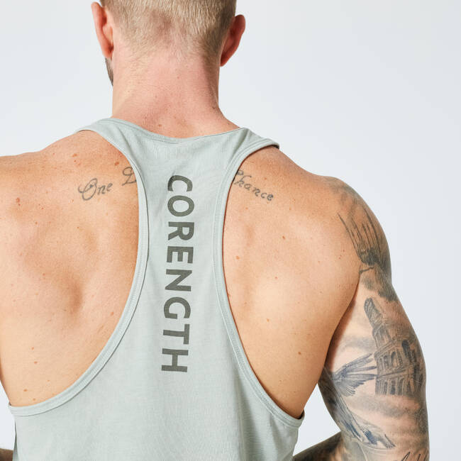 Guy at gym only feels comfortable in 'stringer' tank top