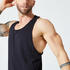 Men Gym Vest Stringer Tank Top - Black