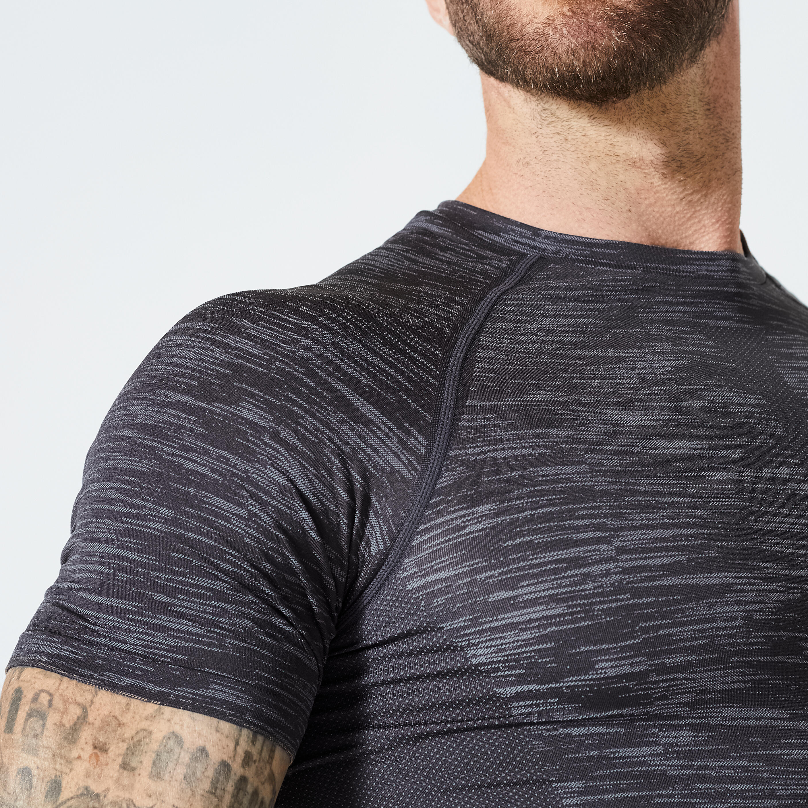 Men's Breathable Short-Sleeved Crew Neck Weight Training Compression T-Shirt 5/5