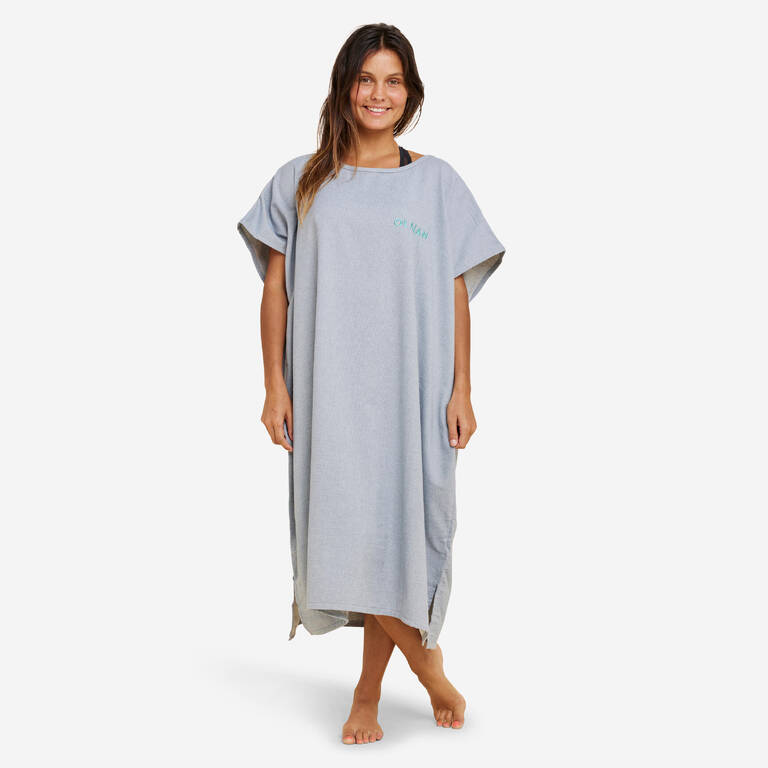 Adult Surf Poncho - 100 mottled grey