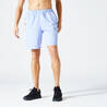 Men Sports Gym Shorts   Polyester With Zip Pockets - Mauve