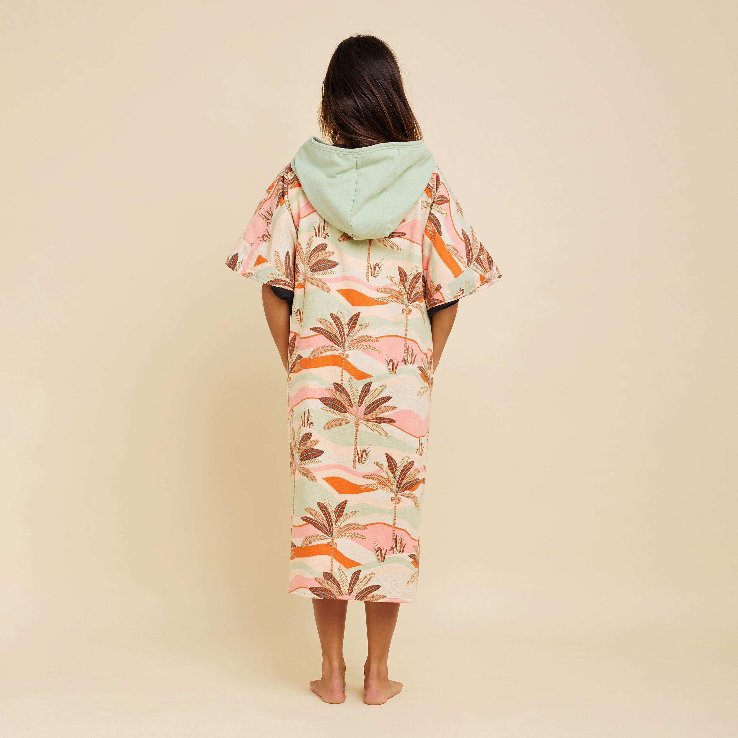 Poncho surf adulto 500 PRINT FISH OLAIAN