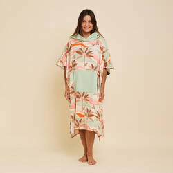 ADULT'S SURFING PONCHO 500 Garden Print