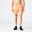 Pantalón Corto Fitness Essential Transpirable Bolsillos Cremallera Hombre Naranja