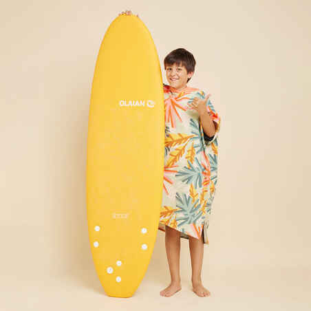 Kids' Surf Poncho 135 to 160 cm - 550 Jungle