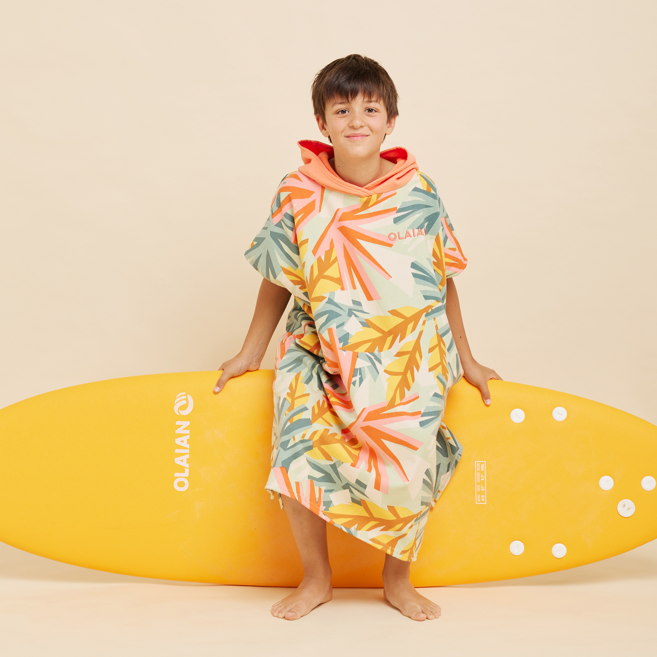 Poncho surf Enfant 135 à 160 cm - 550 Jungle