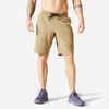Kratke hlače za fitness 500 prozračne muške smeđe