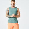 Men's Breathable Crew Neck Fitness Collection Tank Top - Green