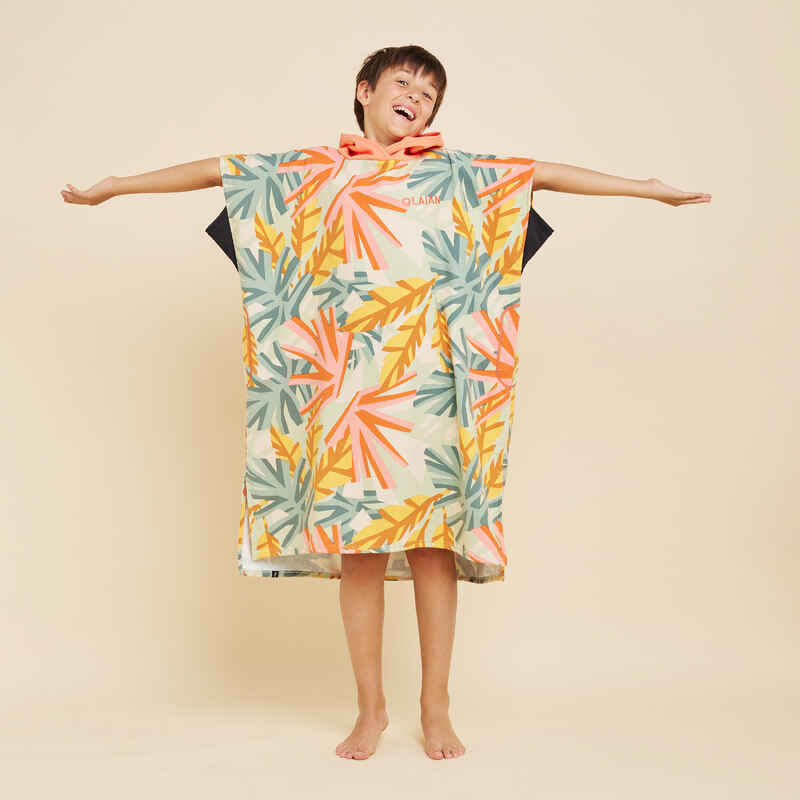 SURFING PONCHO 550 JUNIOR (135 to 160 cm) Jungle