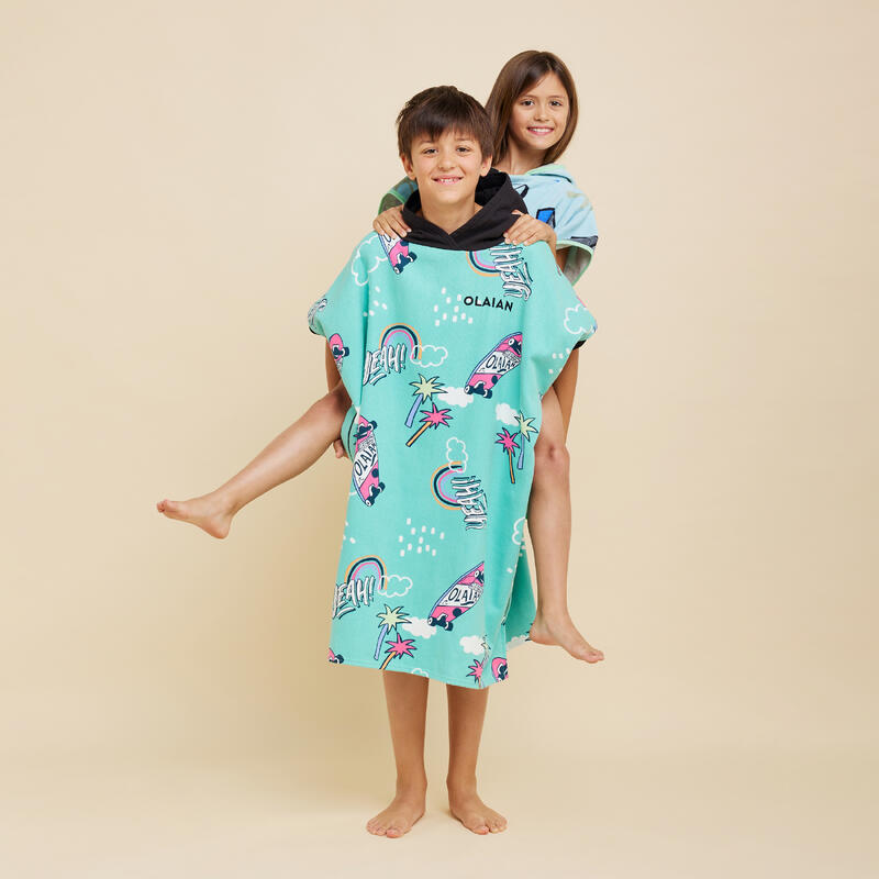 Surf-Poncho Kinder 500 (110 bis 135 cm) Miamiii Blau