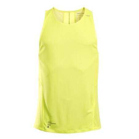 KIPRUN MEN'S BREATHABLE RUNNING TANK TOP - YELLOW