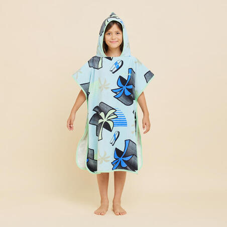 Poncho surf Enfant 110 à 135 cm - 500 Miamiii bleu