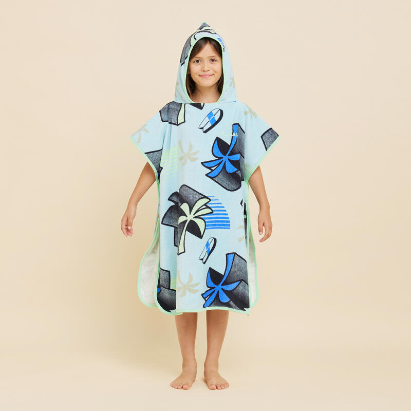 Poncho bambino 500 MIAMIII azzurro