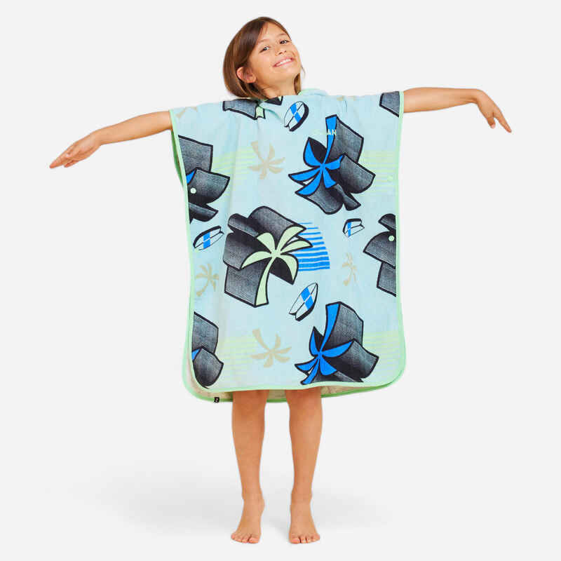 Surf-Poncho Kinder 500 (110 bis 135 cm) Miamiii Blau