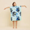 Surf poncho 500 voor kinderen van 110 tot 135 cm Miamiii blauw