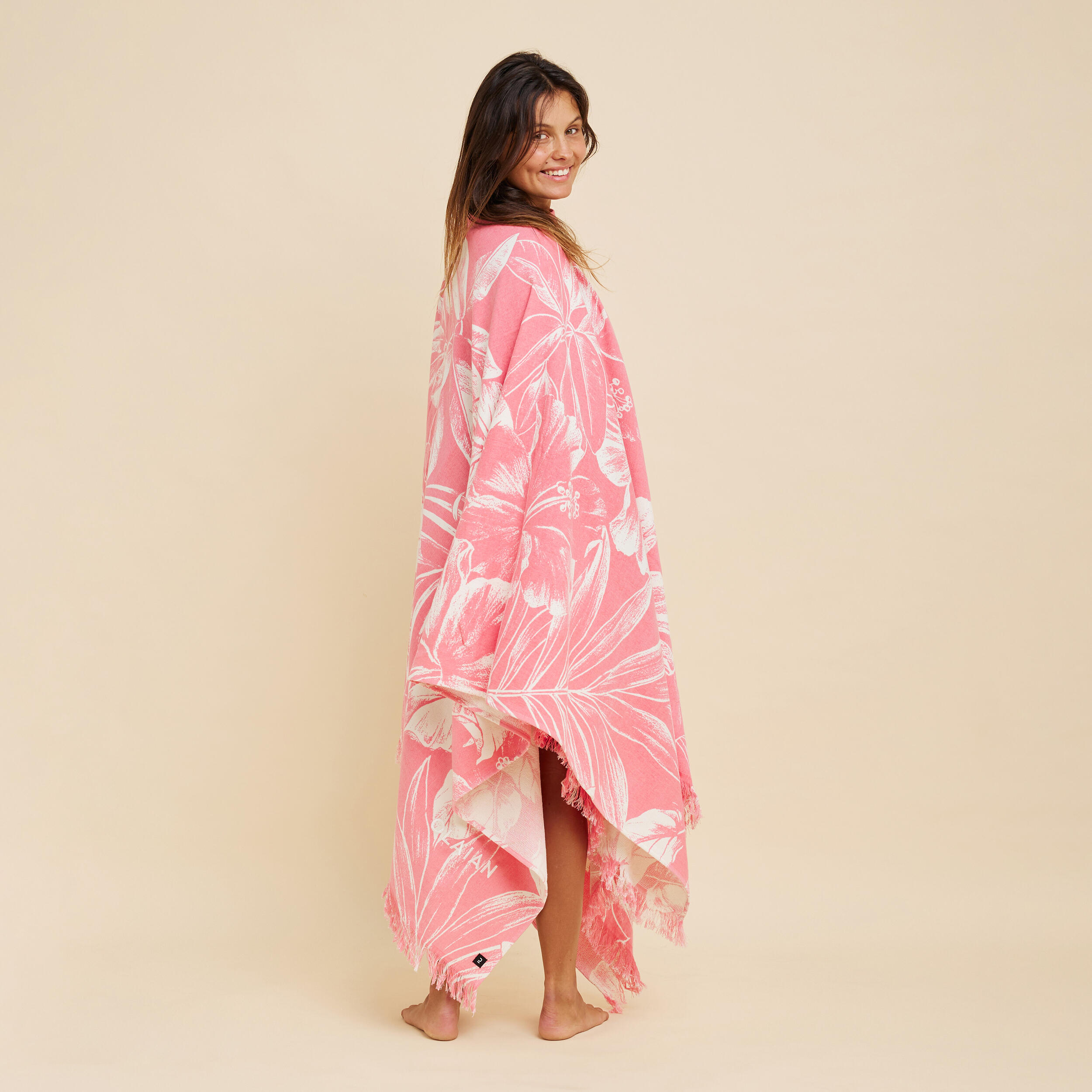 PONCHO TOWEL XXL Hawaian 190 x 190 cm 8/9