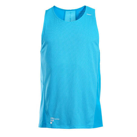 KIPRUN MEN'S BREATHABLE RUNNING TANK TOP - BLUE