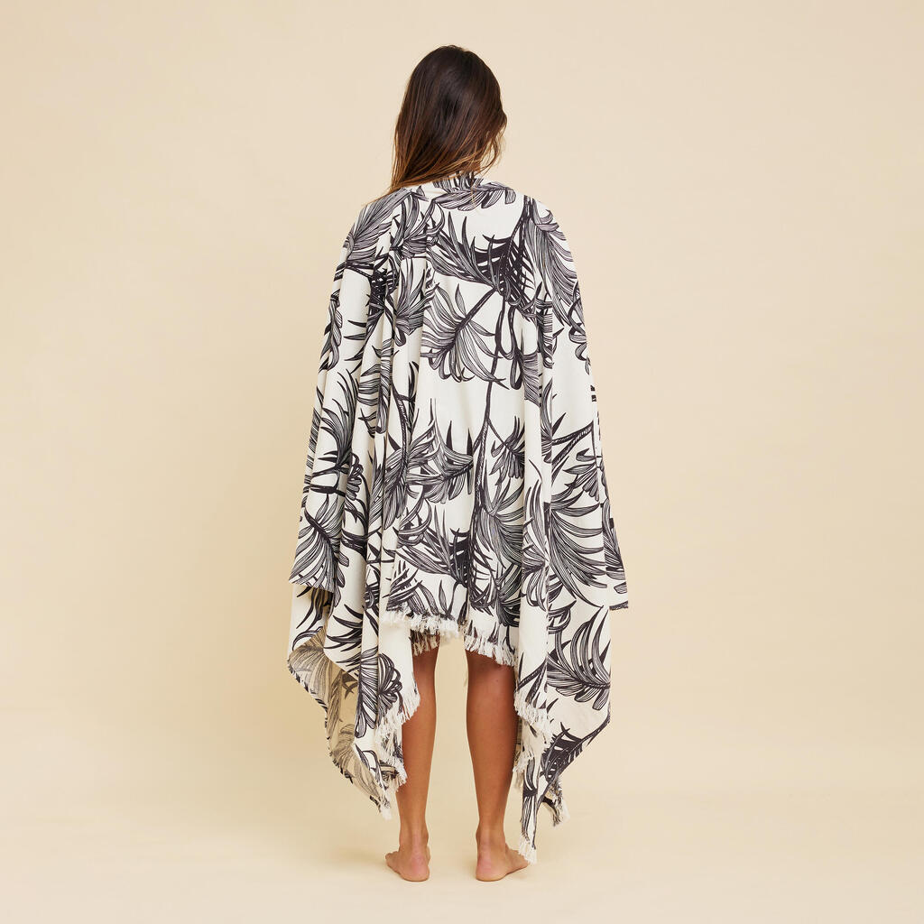 Beach Towel Poncho 190 x 190 cm - Lea Beige