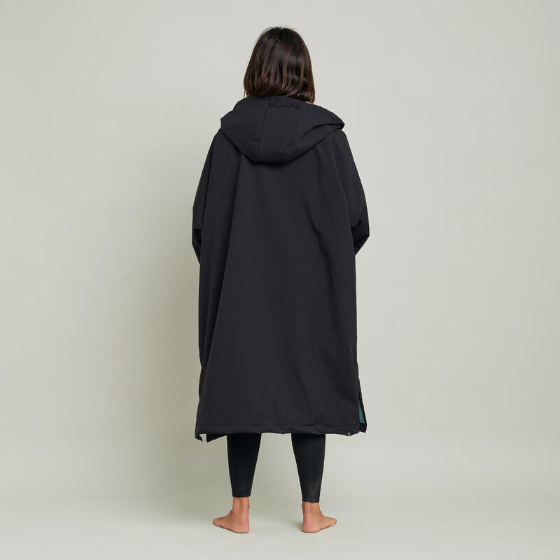 Poncho surf 950 Negru Adulți
