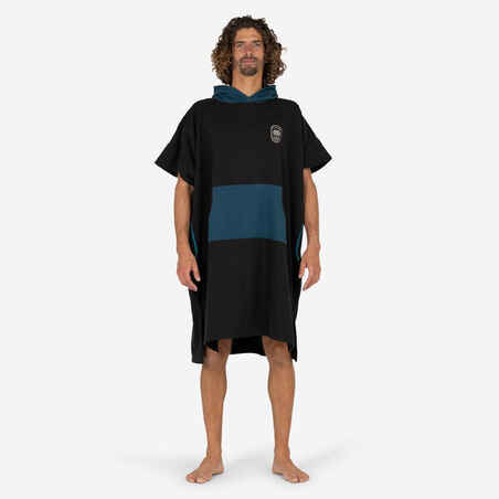 Adult Surf Poncho 500 - Black