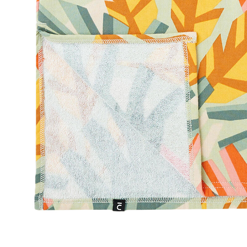Poncho surf Enfant de 135 à 160 cm - 550 Jungle rose corail