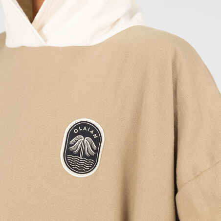 ADULT SURF PONCHO 500 Sand