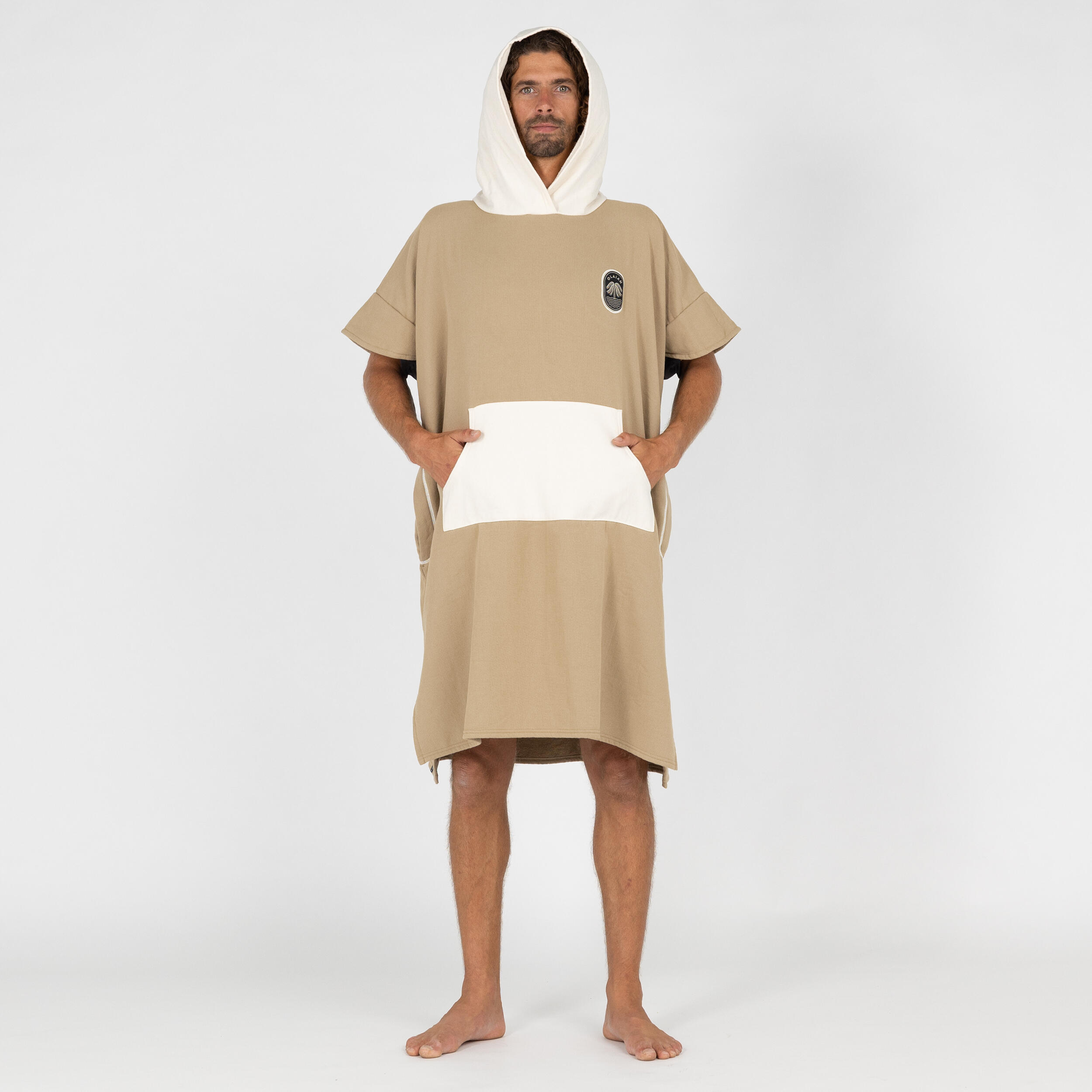 Adult Surf Poncho - 500 Sand 3/9