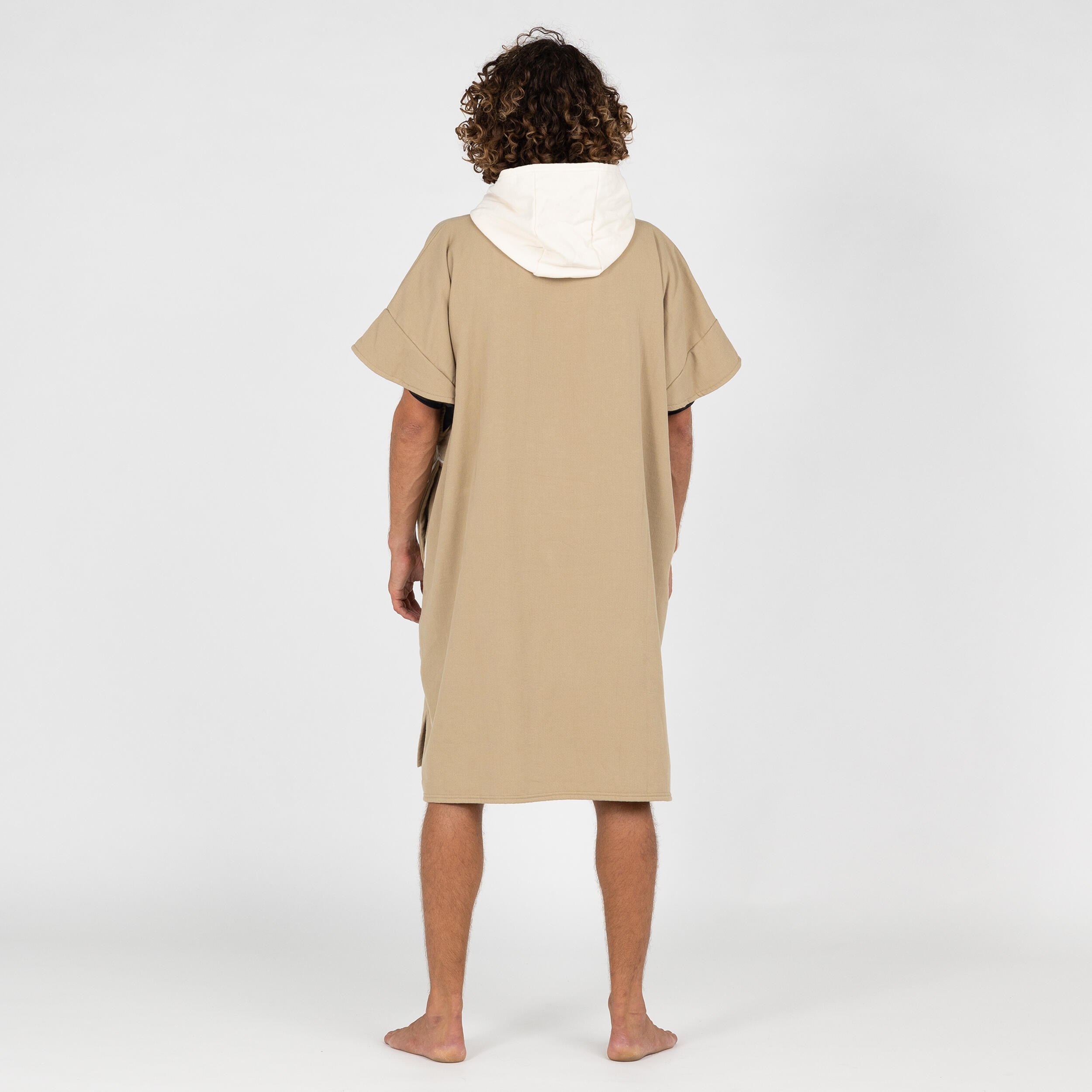 Poncho da surf per adulti - 500 sabbia