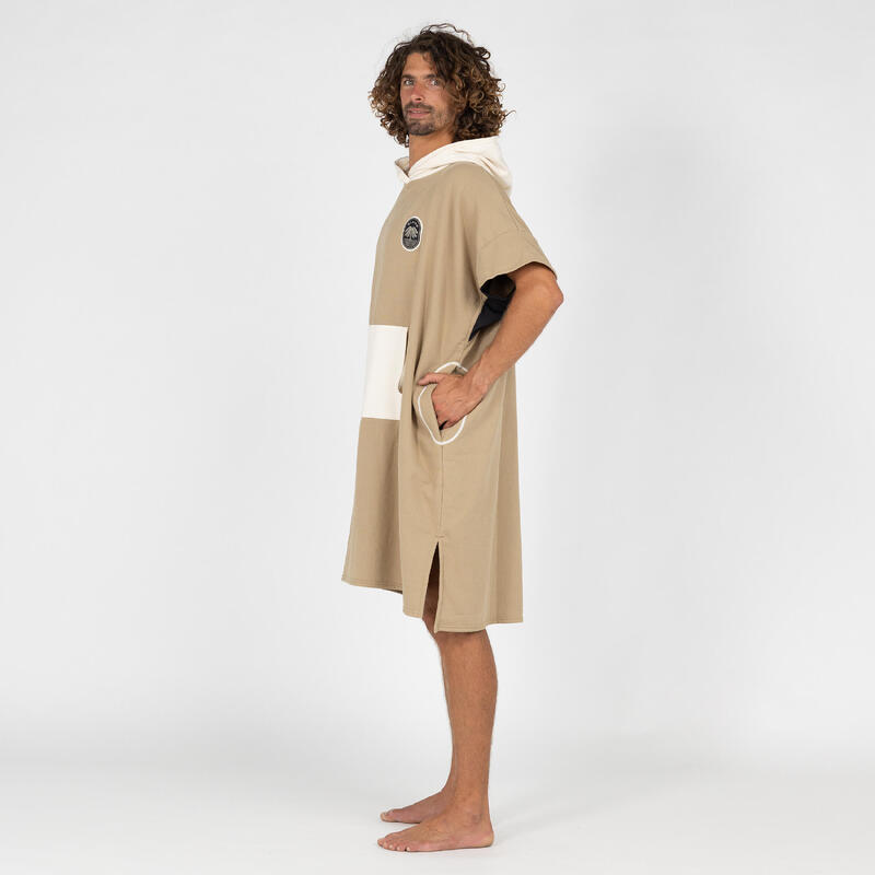 Poncho surf Adulte - 500 sable