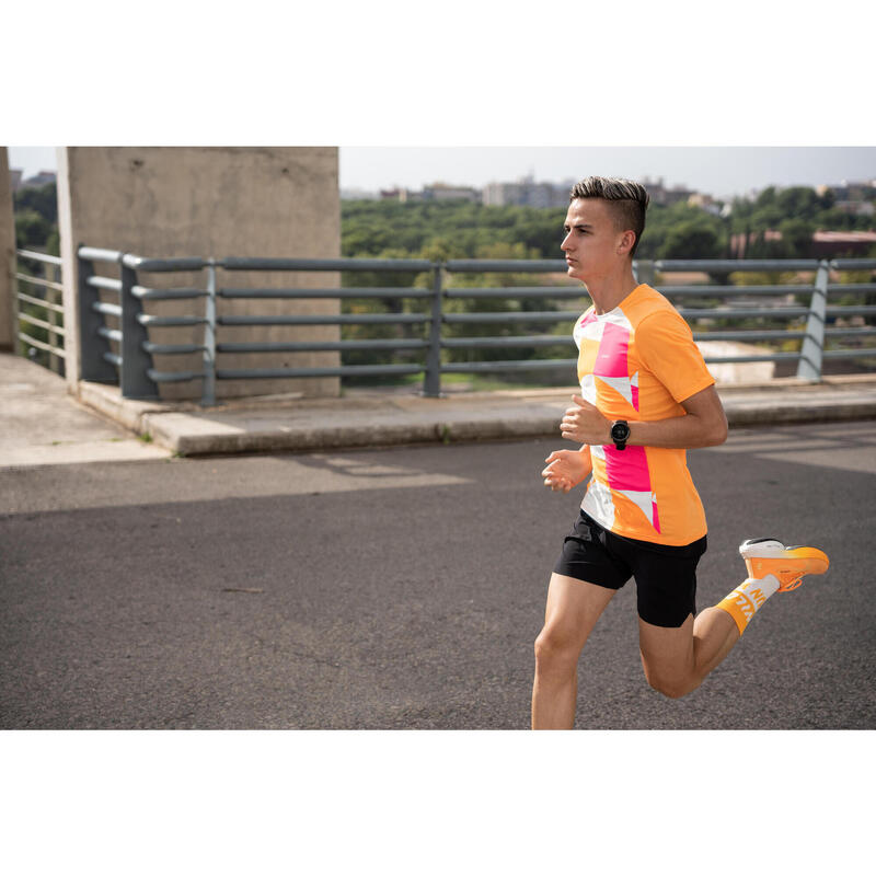 Maglia running uomo 900 LIGHT arancione chiaro